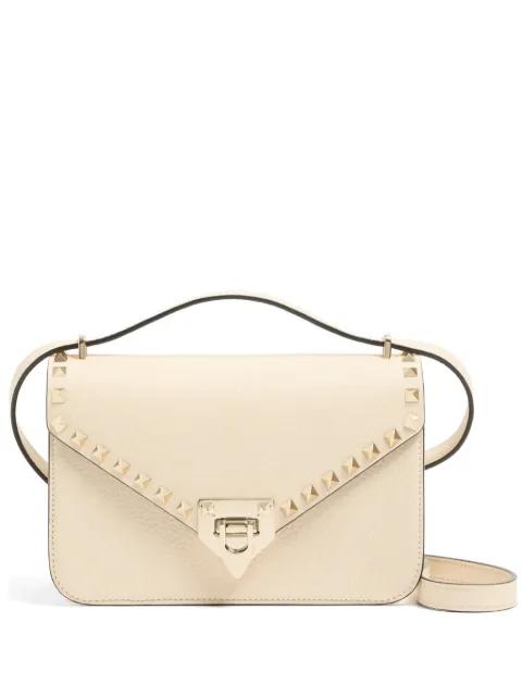 Rockstud small shoulder bag in grainy calfskin by VALENTINO