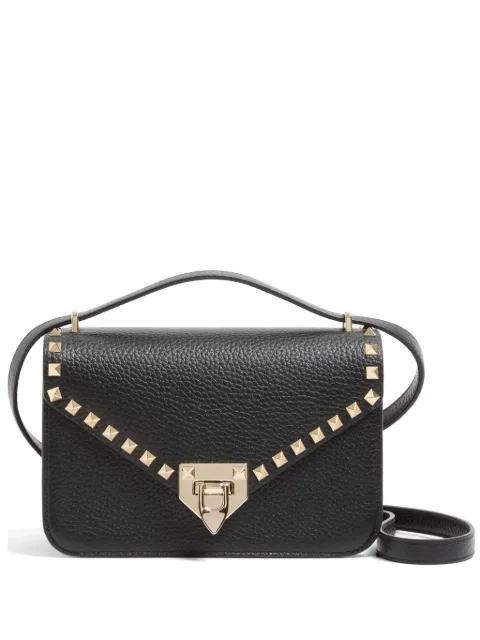 Rockstud small shoulder bag in grainy calfskin by VALENTINO