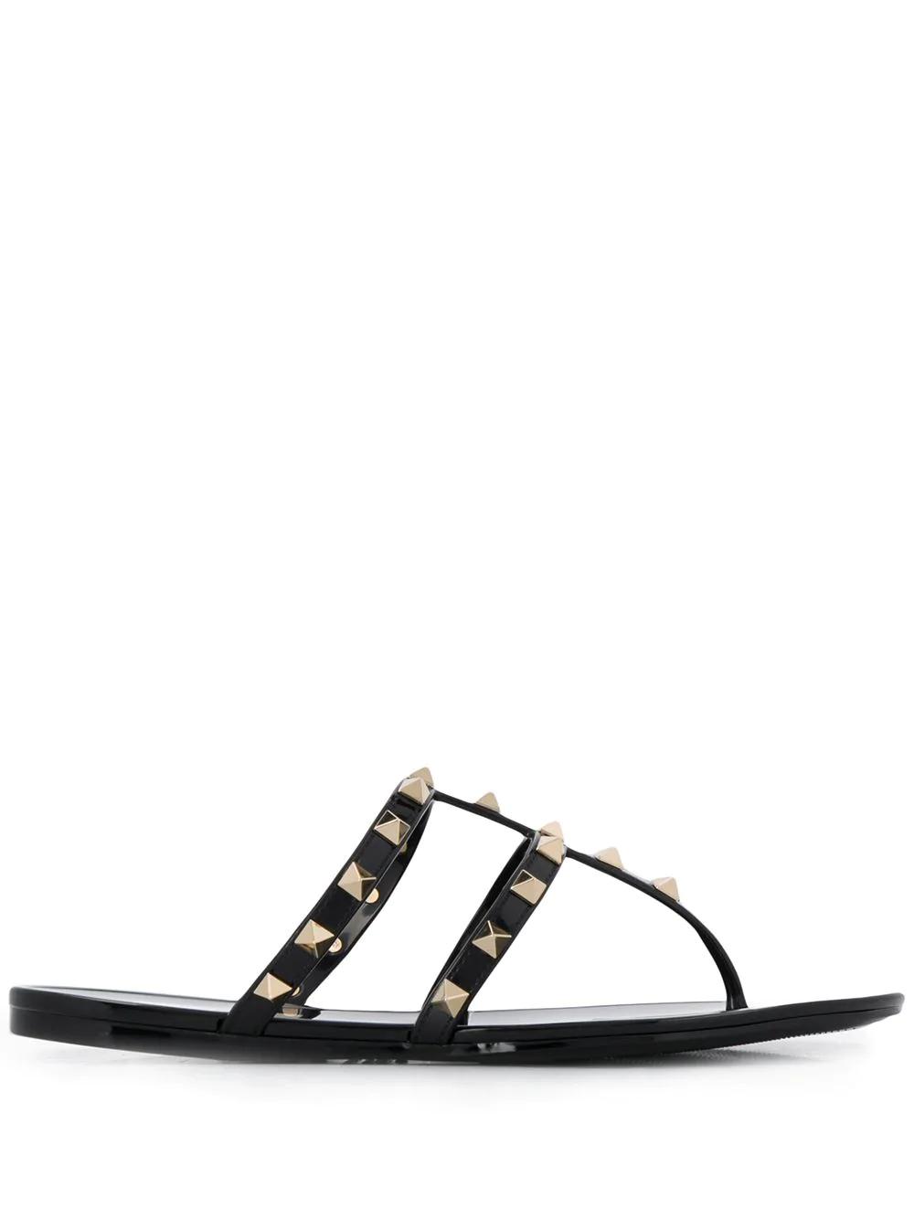 Rockstud thong slides by VALENTINO
