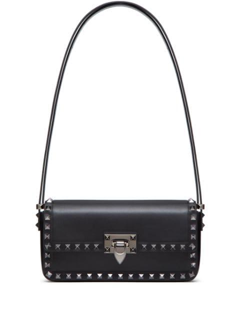 Rockstud23 E/W leather shoulder bag by VALENTINO