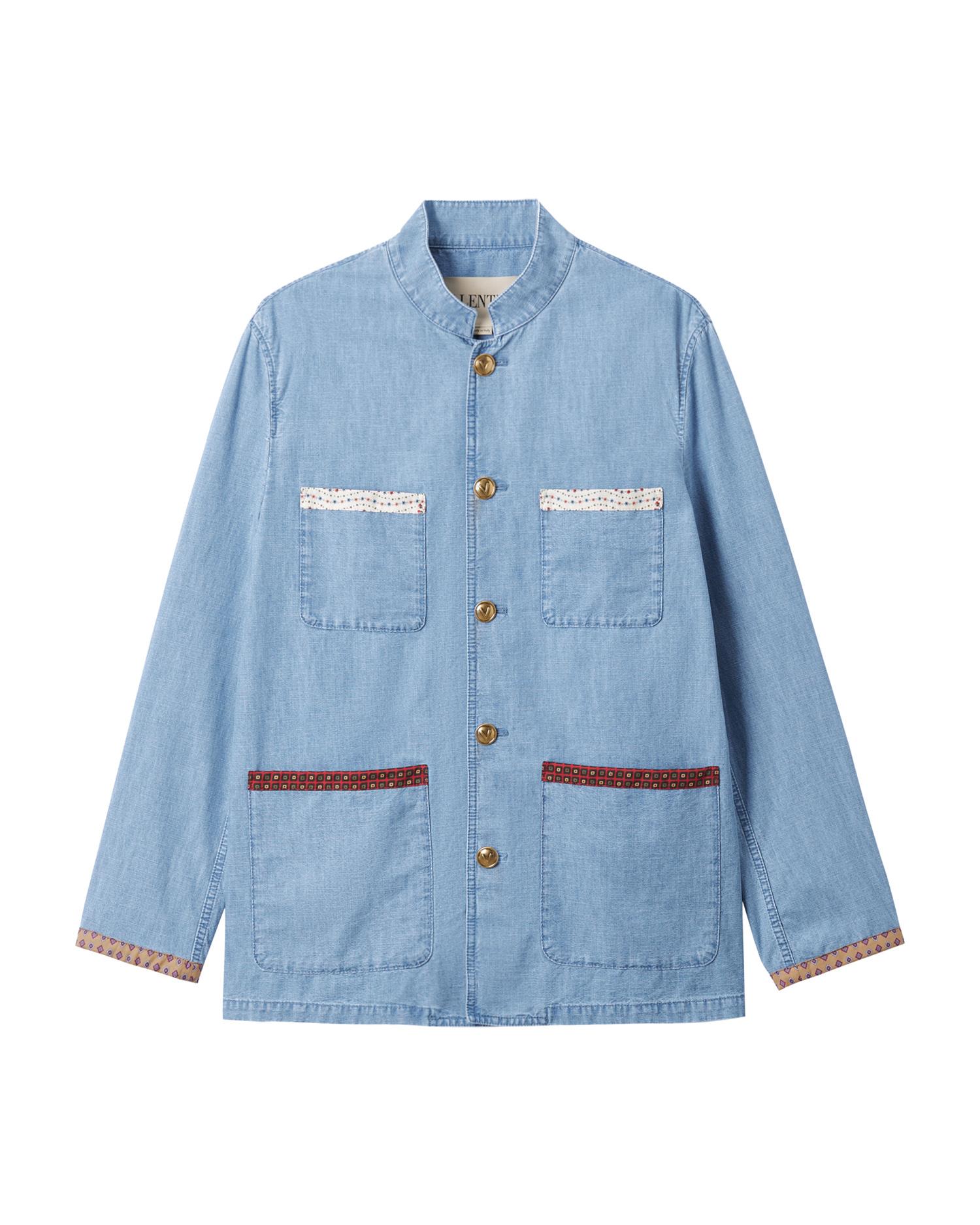 Safari jacket with printed edges by VALENTINO