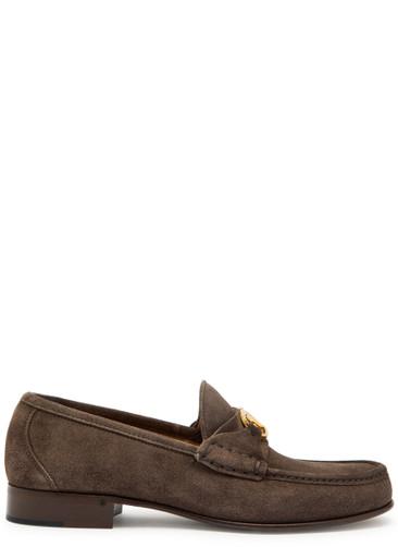 Signature Vlogo suede loafer by VALENTINO