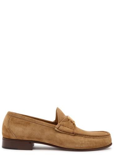 Signature Vlogo suede loafer by VALENTINO