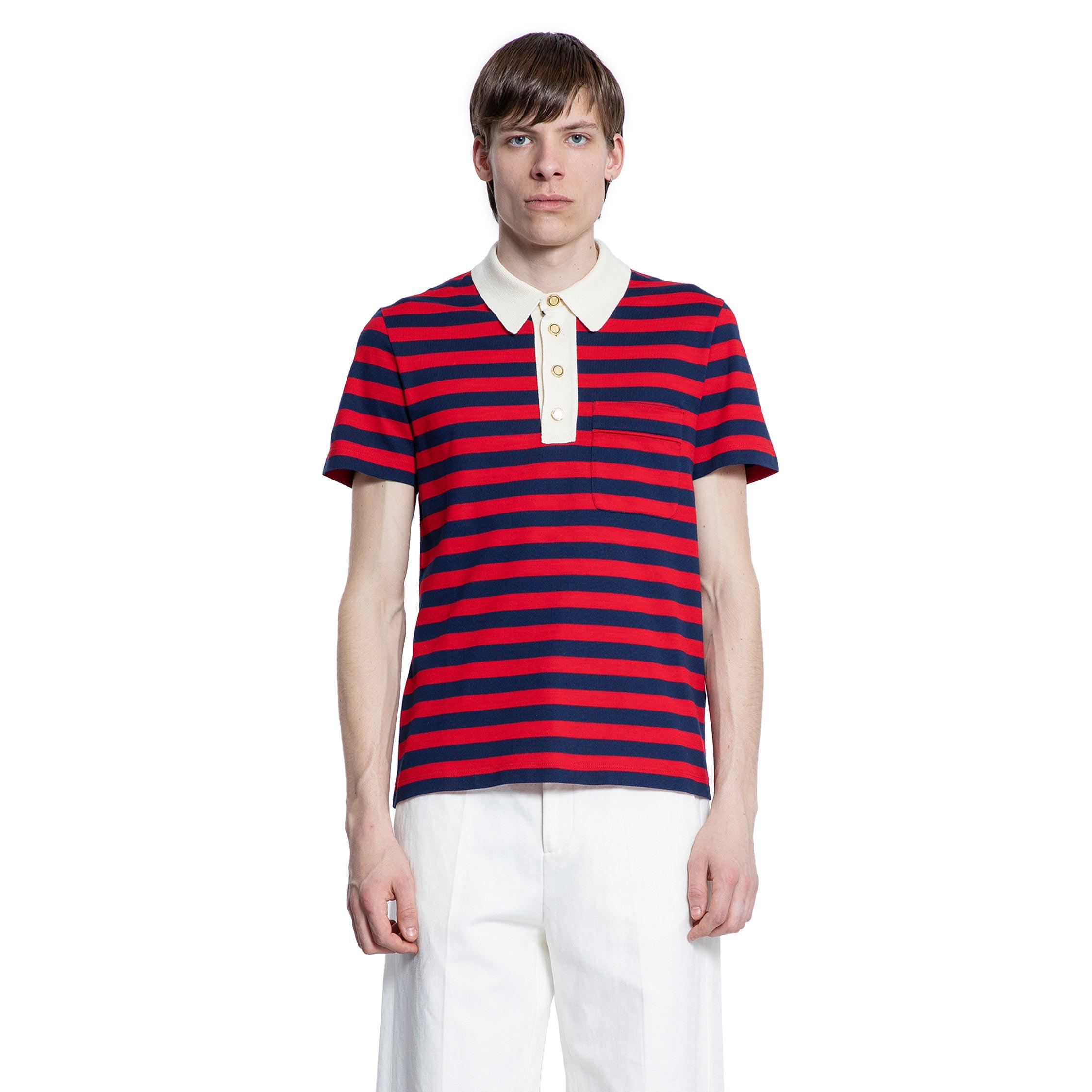 Striped Cotton Piqué Polo Shirt by VALENTINO