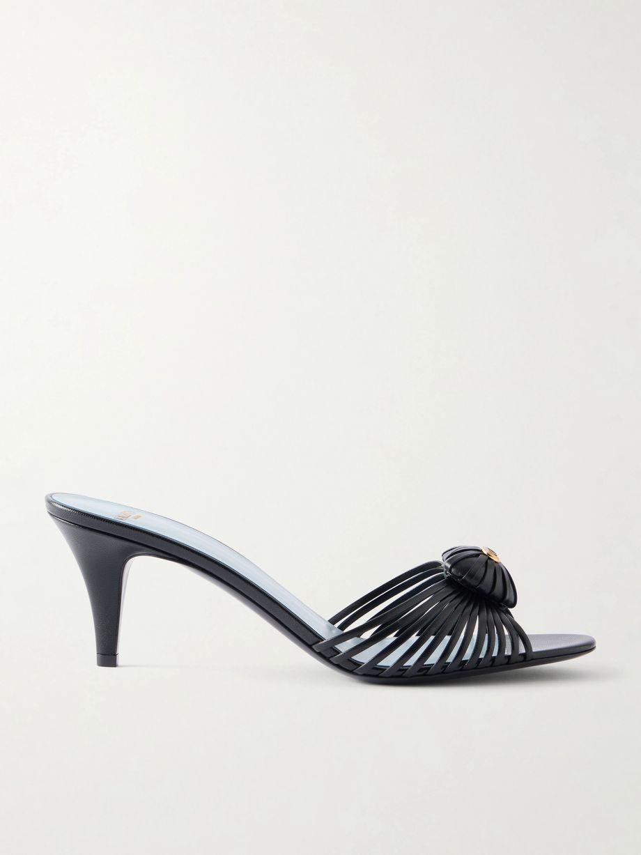 Striped leather mid heel by VALENTINO