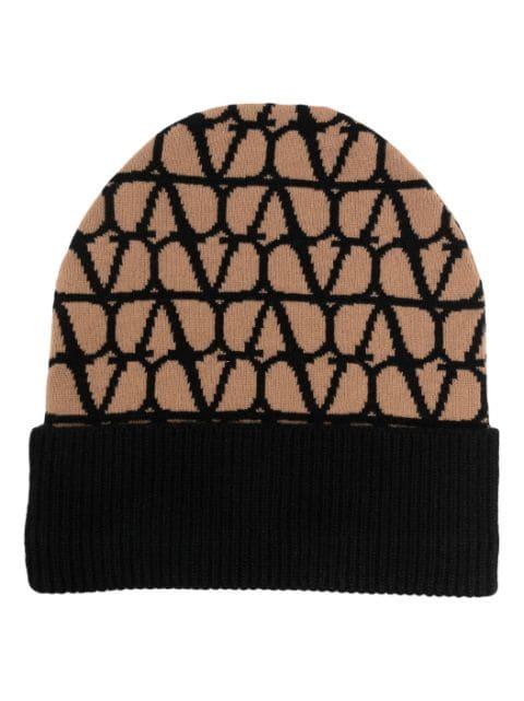 Toile Iconographe cashmere beanie by VALENTINO