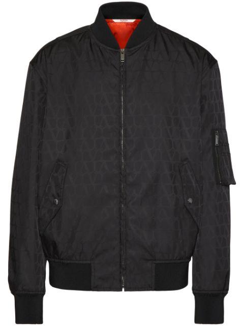 Toile Iconographe-jacquard bomber jacket by VALENTINO