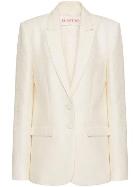 Toile Iconographe single-breasted blazer by VALENTINO
