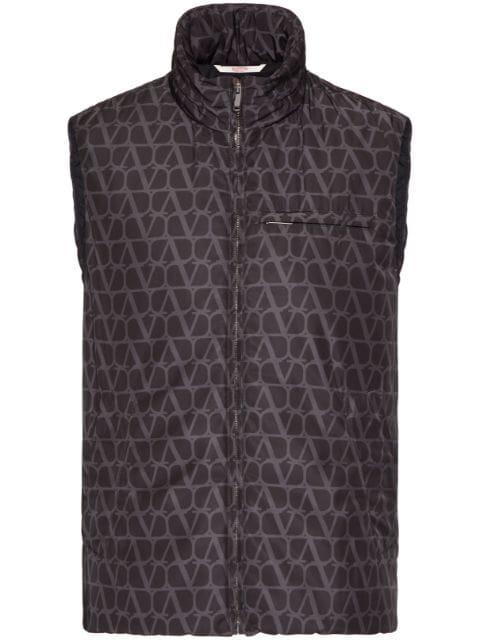 Toile Iconographe zipped gilet by VALENTINO