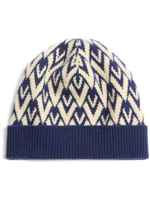 Toute La V Signature wool beanie by VALENTINO