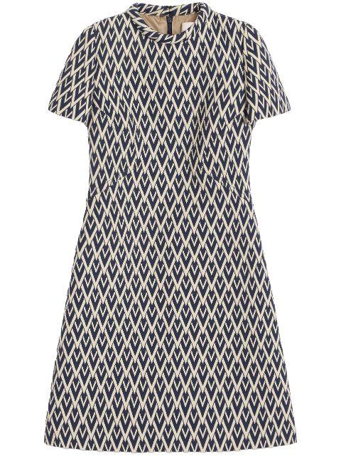 Toute La V jacquard mini dress by VALENTINO