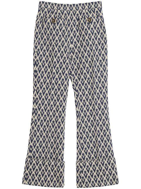 Toute La V jacquard trousers by VALENTINO