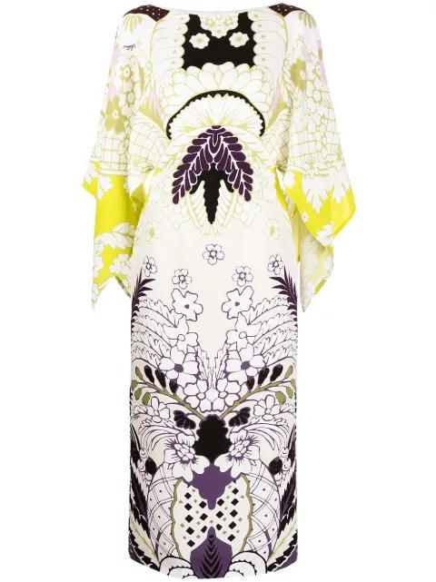 Tropical Word Arazzo kaftan dress by VALENTINO