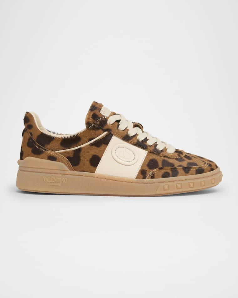UpVillage Leopard Calf Hair Sneakers by VALENTINO