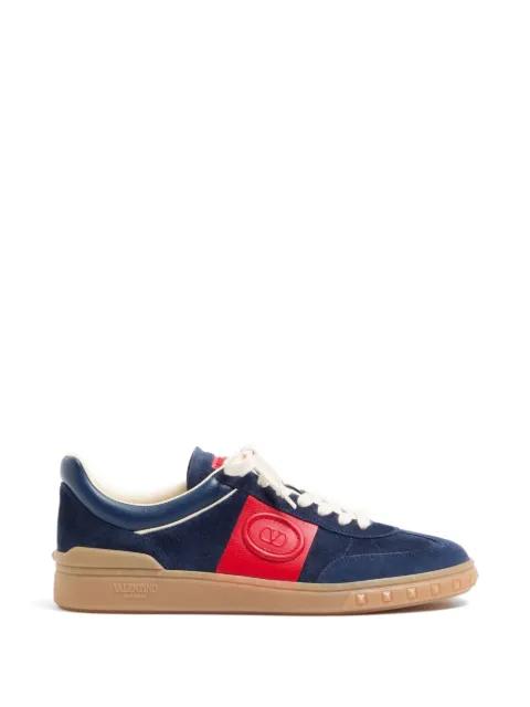 Upvillage low-top trainers in split-leather and calfskin nappa-leather by VALENTINO