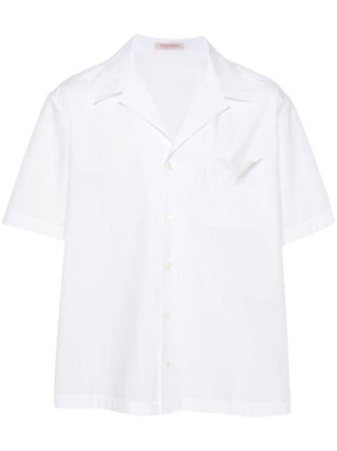 V-detail bowling shirt by VALENTINO