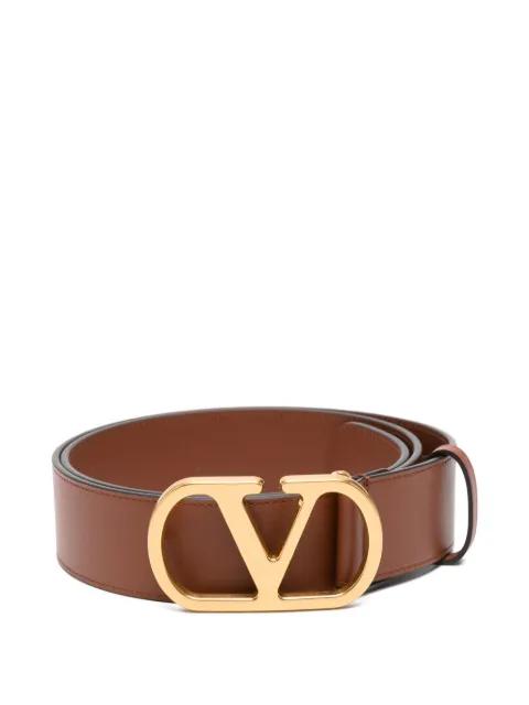 V-logo leather belt by VALENTINO