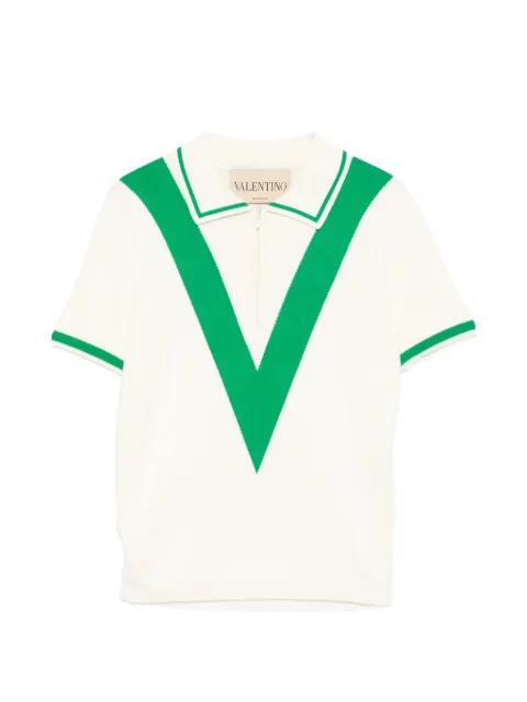 V-neck polo top by VALENTINO