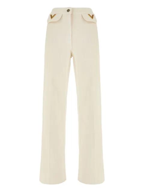 V-shaped pocket-detail jeans by VALENTINO