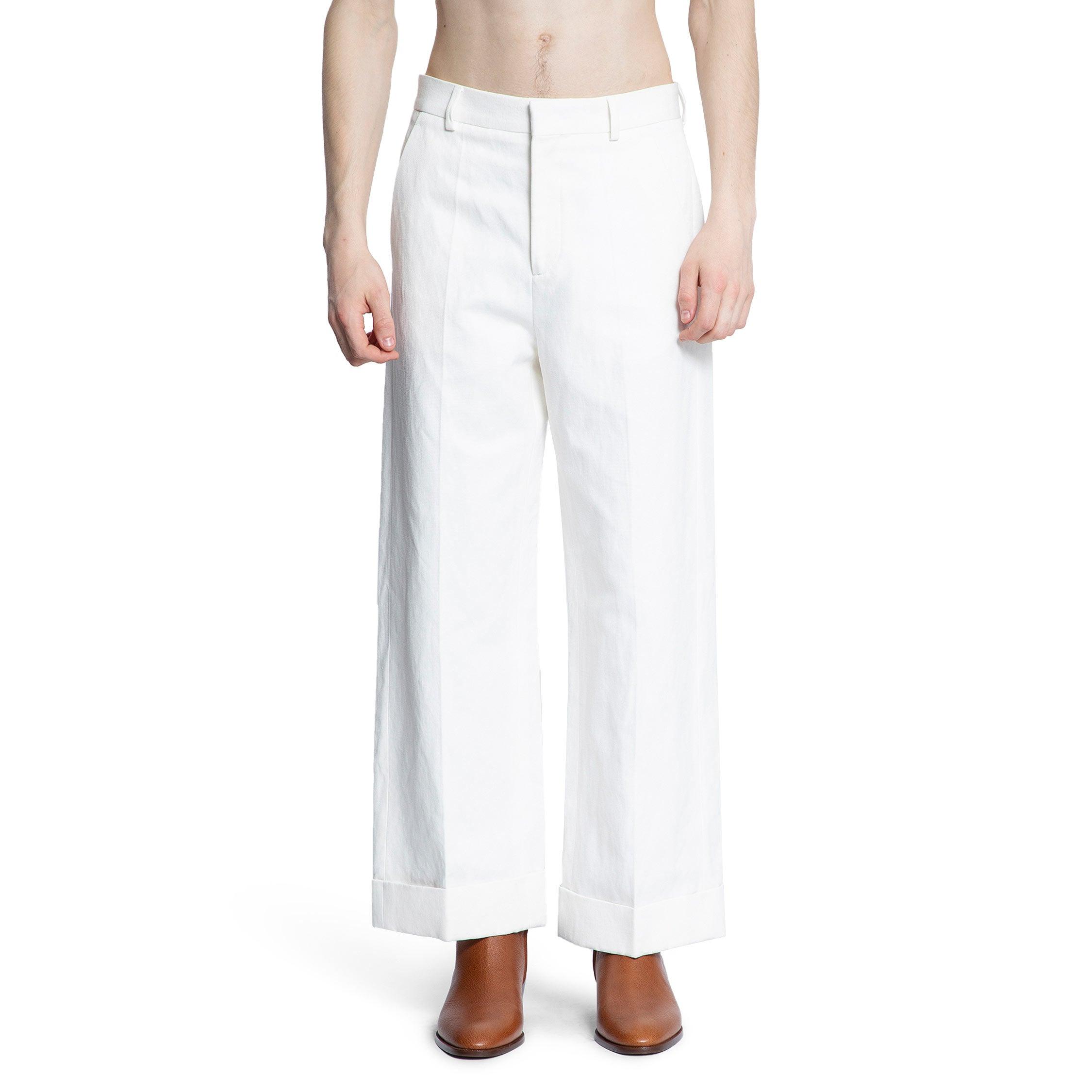 VALENTINO MAN WHITE TROUSERS by VALENTINO