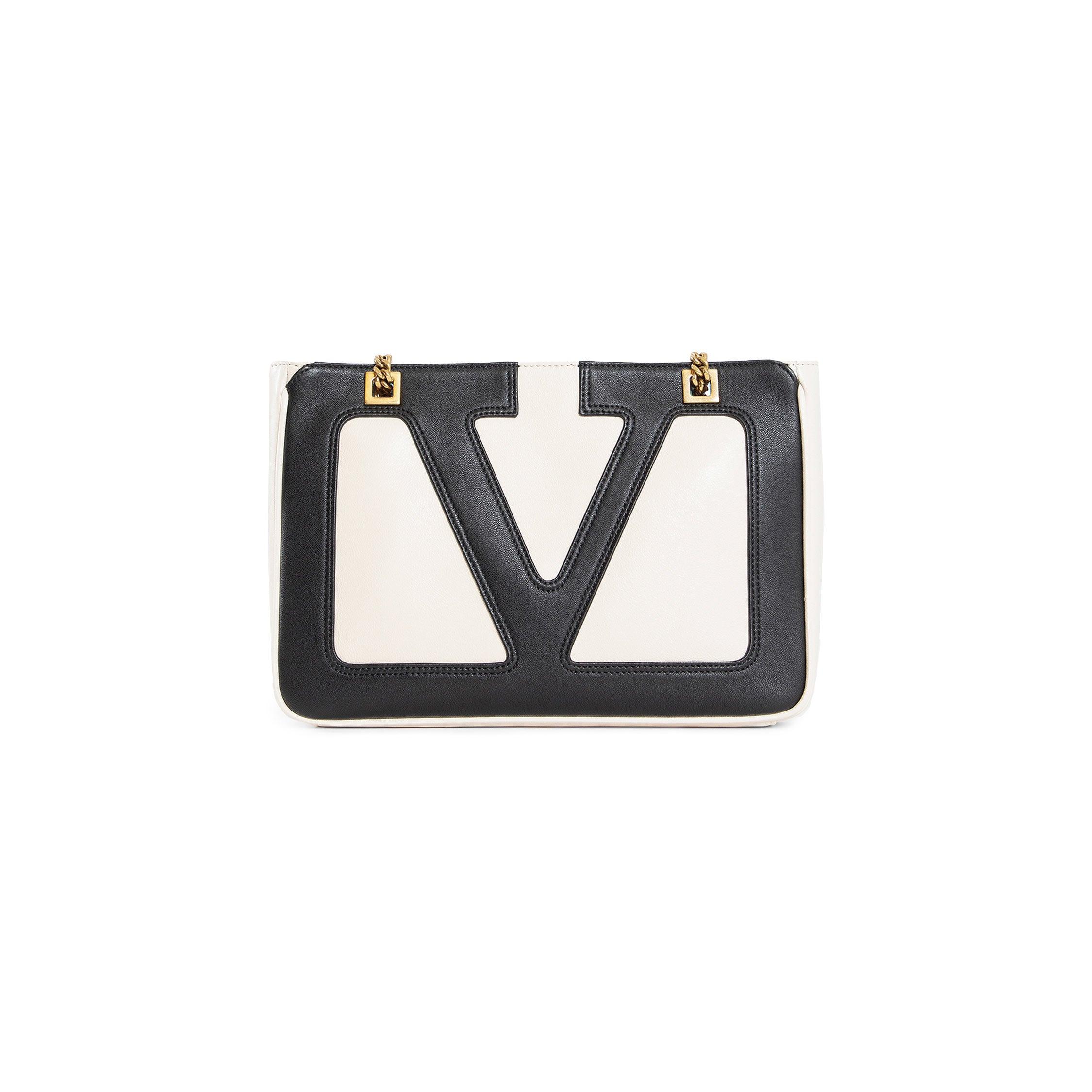 VALENTINO WOMAN BLACK&WHITE TOTE BAGS by VALENTINO