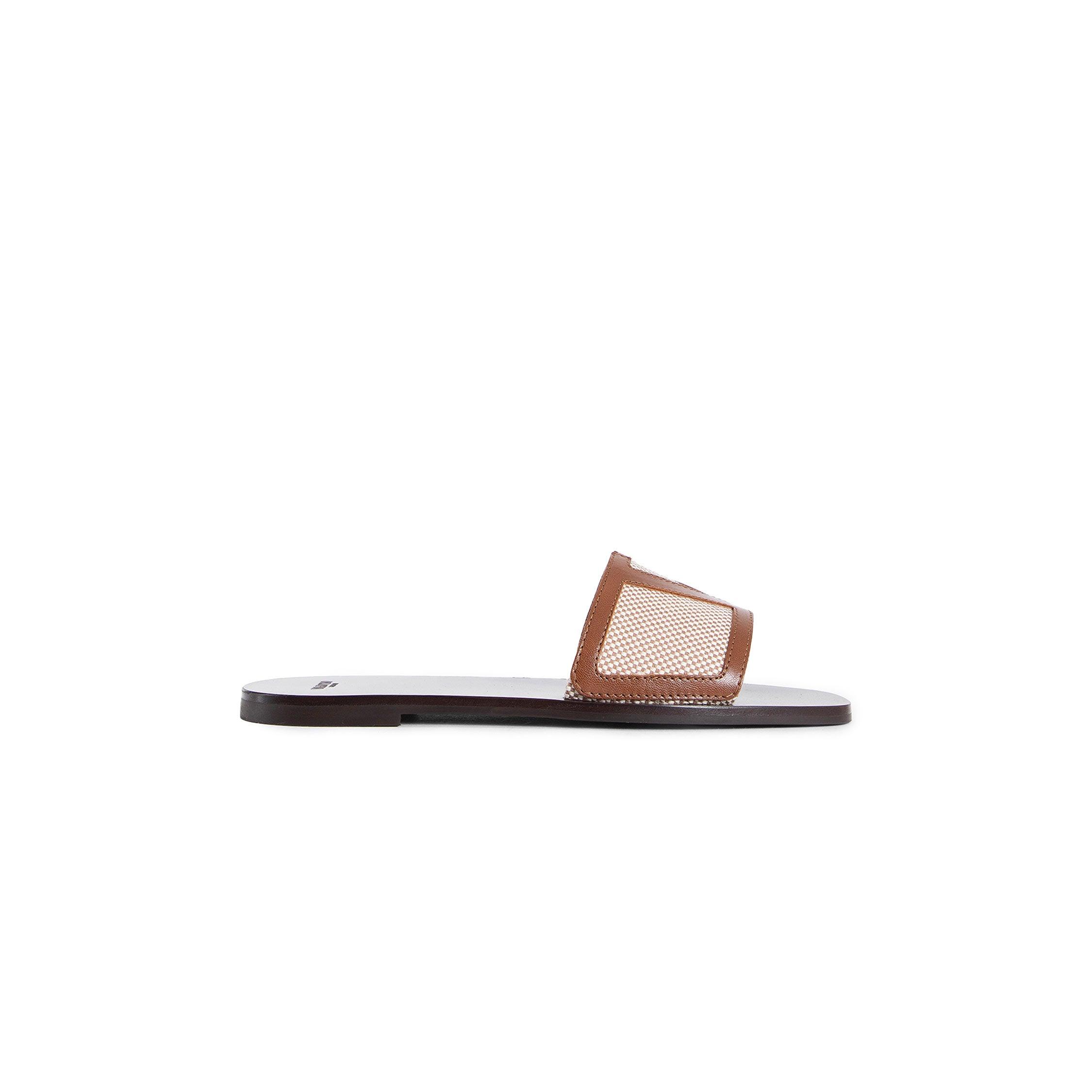 VALENTINO WOMAN BROWN SANDALS & SLIDES by VALENTINO
