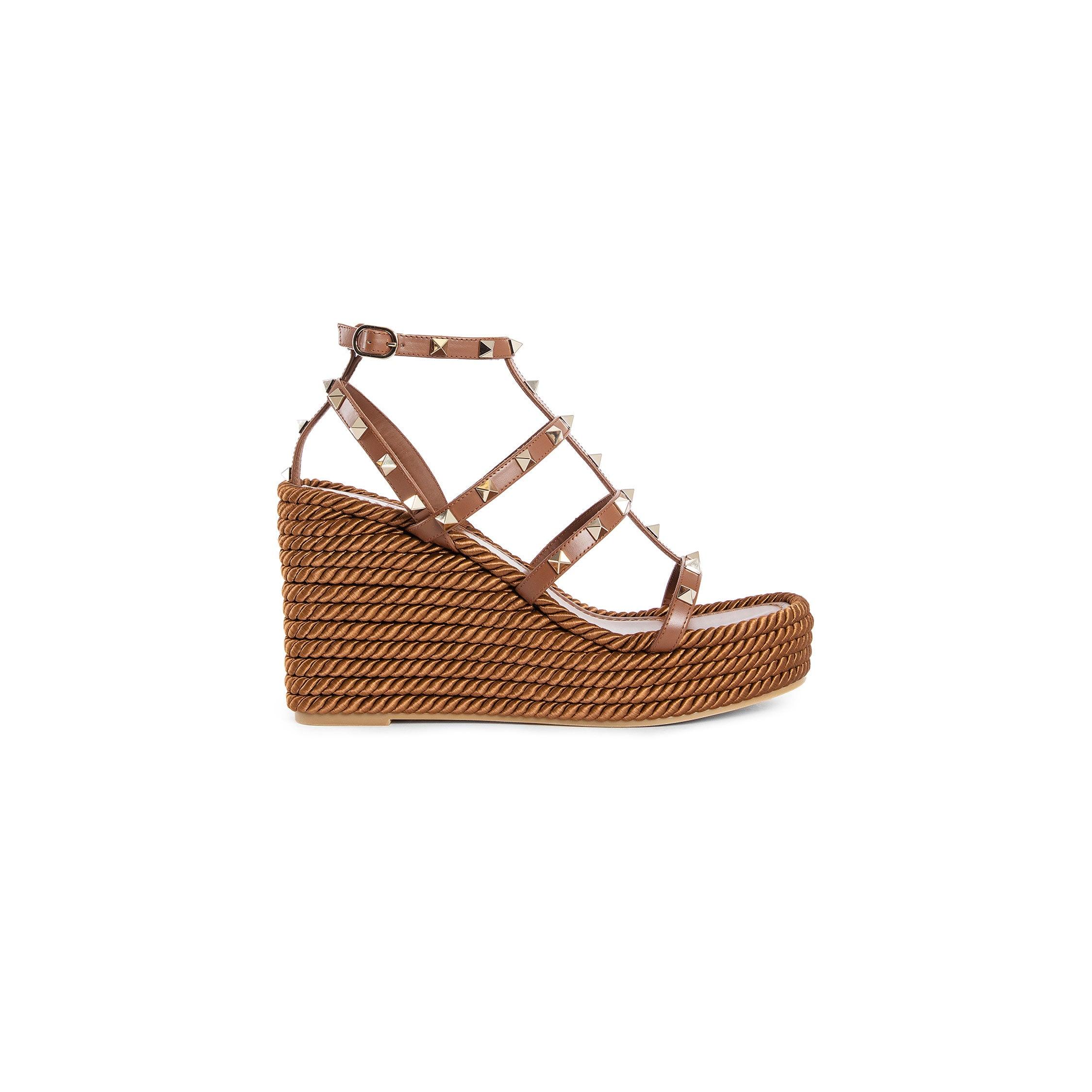VALENTINO WOMAN BROWN SANDALS & SLIDES by VALENTINO