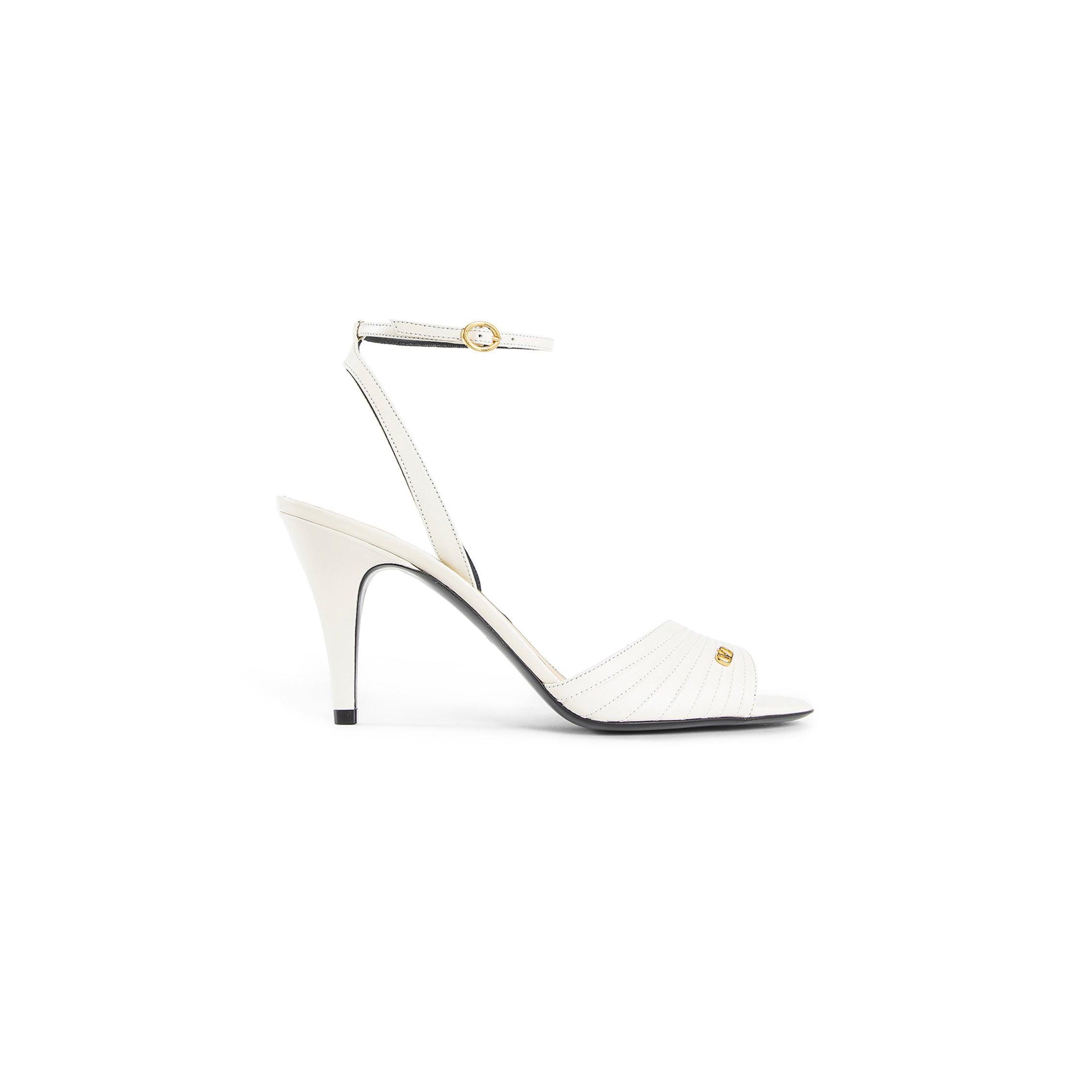VALENTINO WOMAN OFF-WHITE SANDALS & SLIDES by VALENTINO