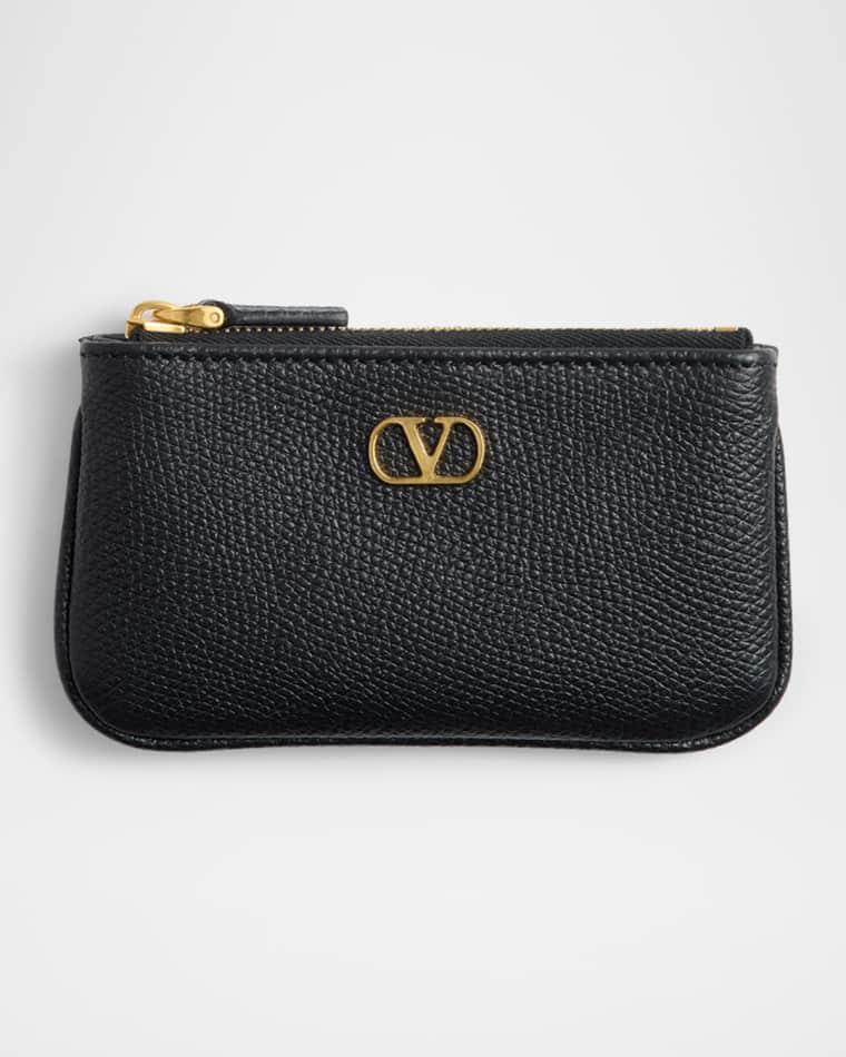 VLOGO Signature Leather Card Holder by VALENTINO