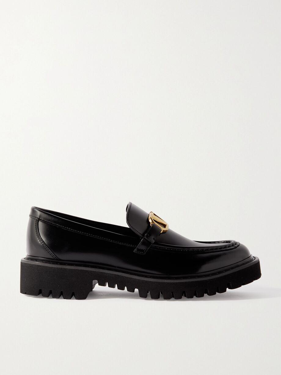 VLOGO leather loafers by VALENTINO