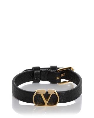 VLogo Leather Bracelet by VALENTINO