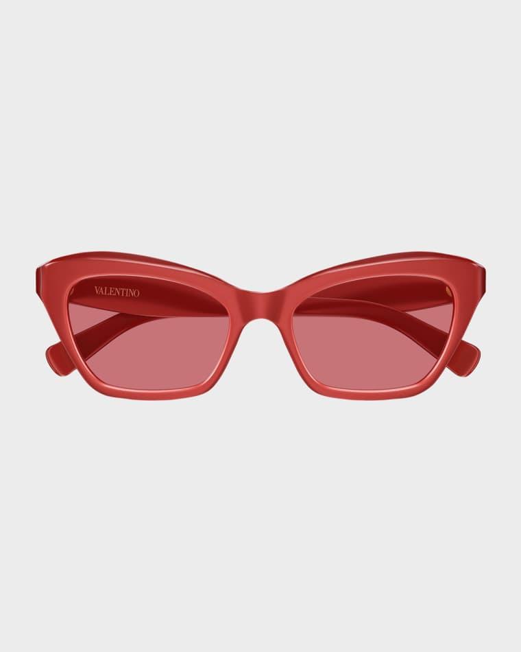 VLogo Signature 52mm Cat-Eye Sunglasses by VALENTINO
