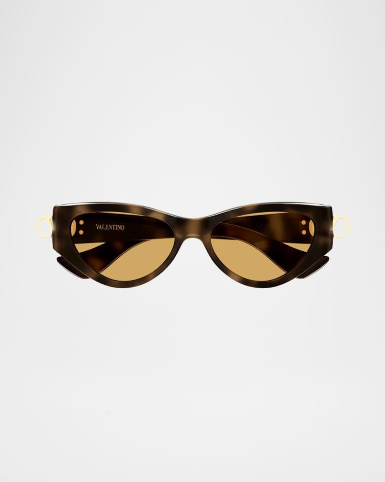 VLogo Signature 54mm Acetate Cat-Eye Sunglasses by VALENTINO