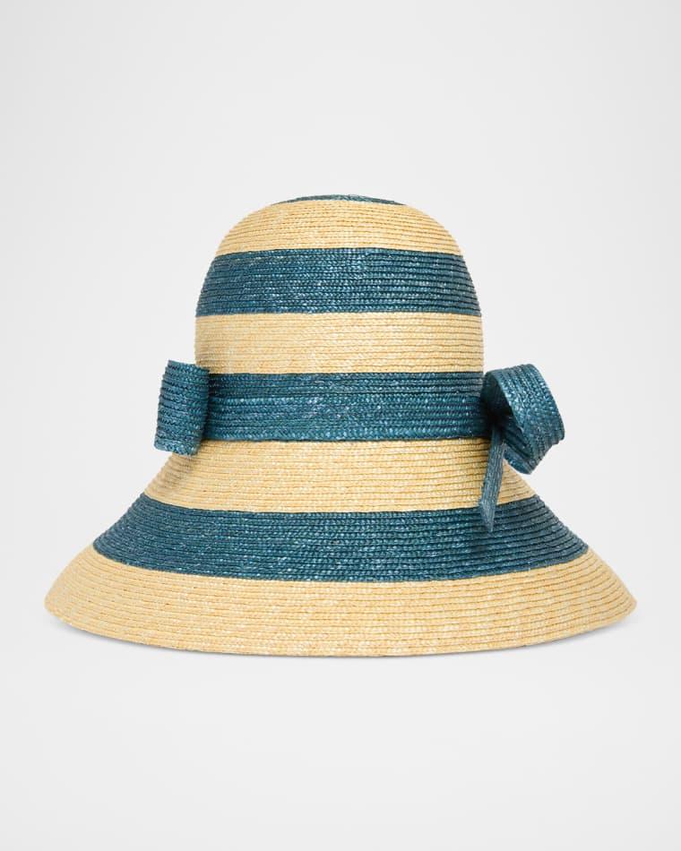 VLogo Signature Straw Cloche Hat by VALENTINO