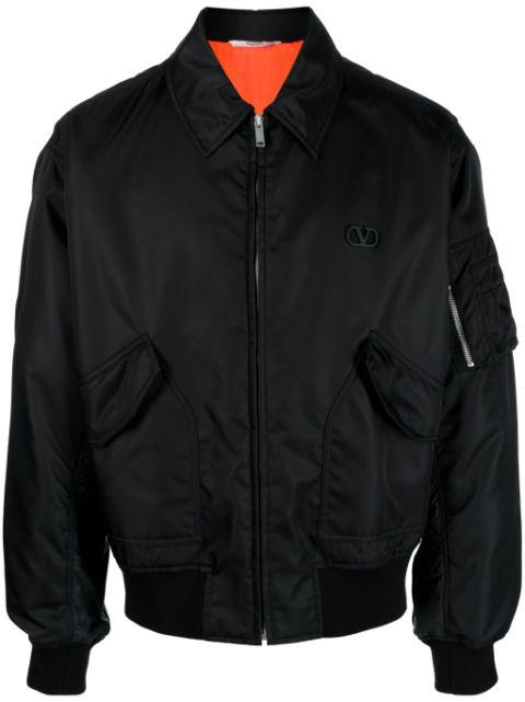 VLogo Signature-appliqué bomber jacket by VALENTINO