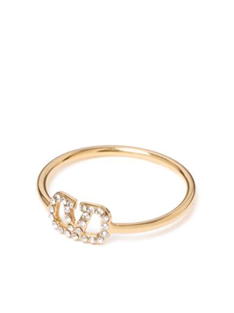 VLogo Signature crystal ring by VALENTINO