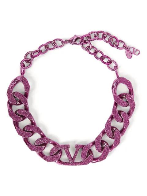VLogo Signature curb-chain necklace by VALENTINO