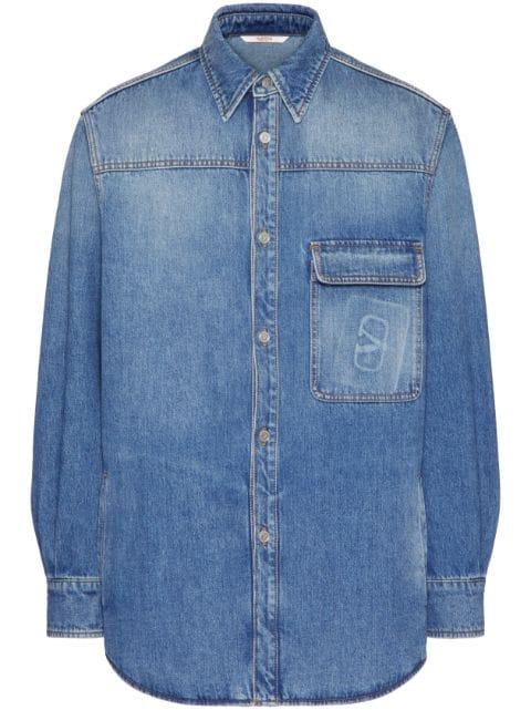 VLogo Signature denim shirt by VALENTINO