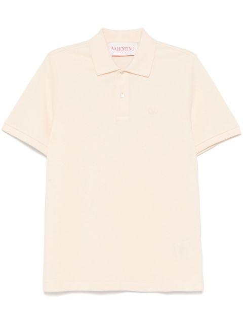 VLogo Signature-embroidered polo shirt by VALENTINO