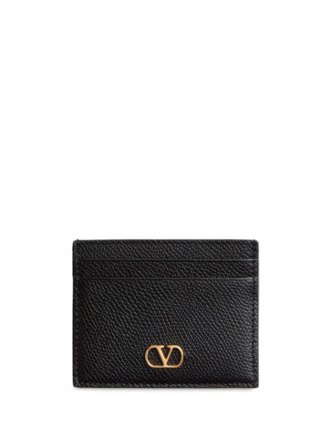 VLogo Signature grainy calfskin card holder by VALENTINO