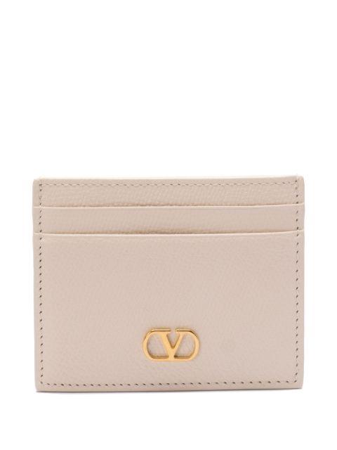 VLogo Signature grainy calfskin card holder by VALENTINO