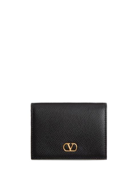 VLogo Signature grainy calfskin wallet by VALENTINO