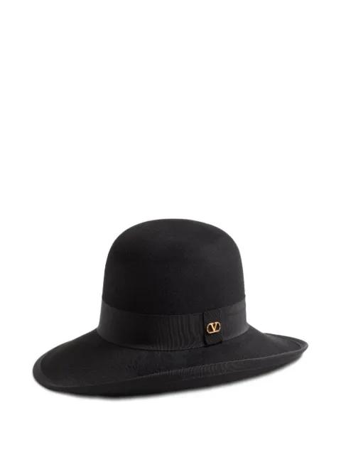 VLogo Signature hat in lapin fabric by VALENTINO