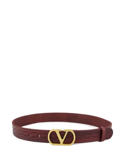 VLogo Signature leather belt by VALENTINO