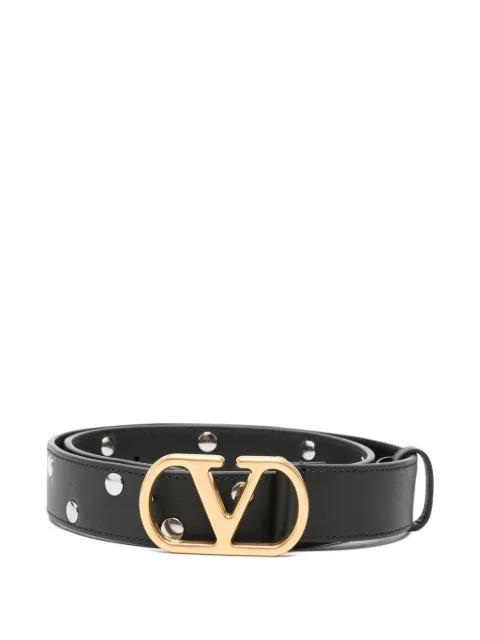 VLogo Signature leather belt by VALENTINO