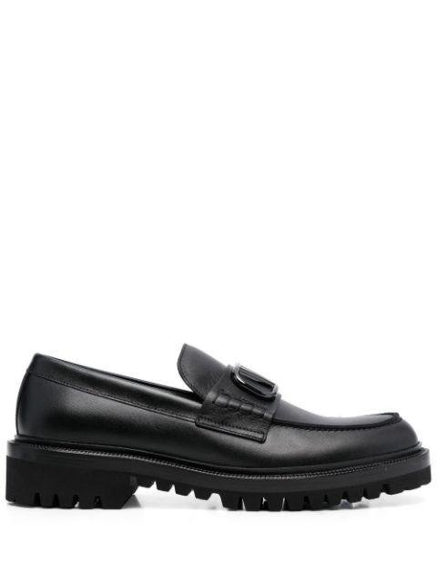 VLogo Signature leather loafers by VALENTINO