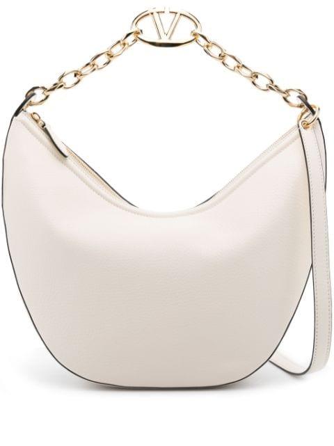 VLogo Signature leather shoulder bag by VALENTINO