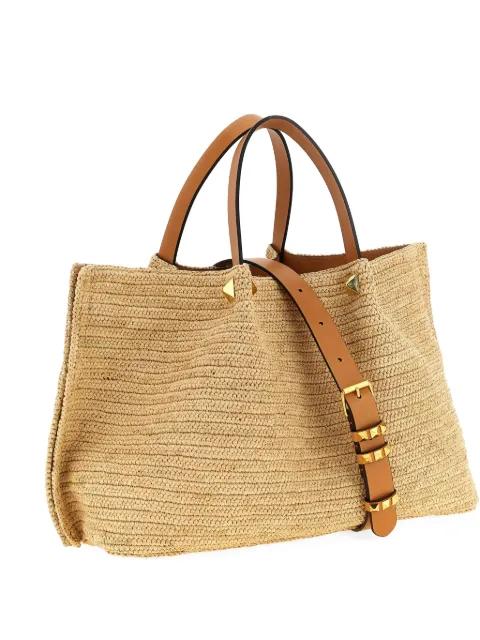 VLogo Signature stud-embellished tote bag by VALENTINO
