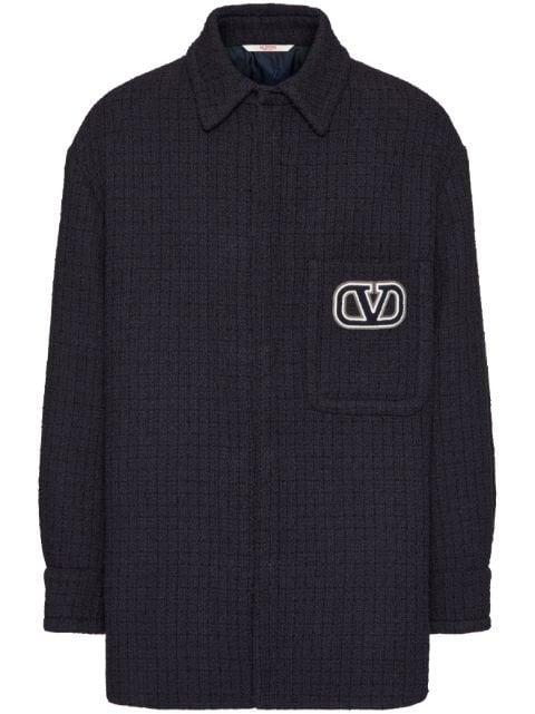 VLogo Signature tweed shirt jacket by VALENTINO