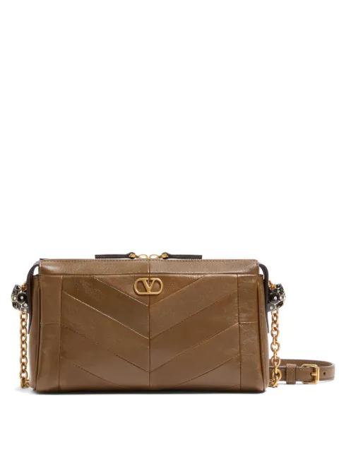 VLogo chevron-quilted shoulder bag by VALENTINO